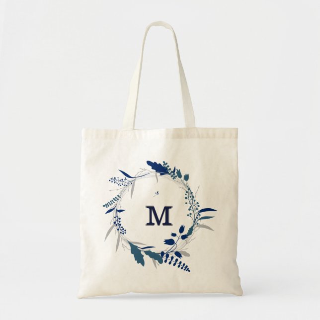 Personalised Floral Bridesmaid Tote Bag (Front)