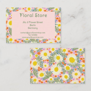 Personalised Floral Business card