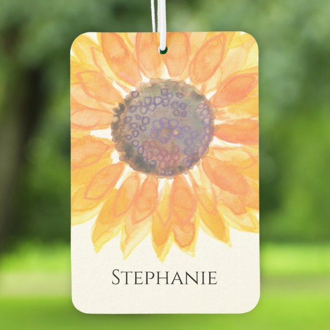 Personalised Floral Car Air Freshener (Creator Uploaded)