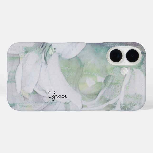 Personalised Floral  Case-Mate iPhone Case (Back (Horizontal))
