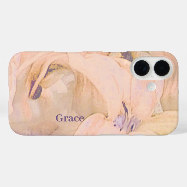 Personalised Floral  Case-Mate iPhone Case (Back (Horizontal))