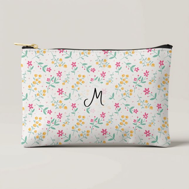 Personalised Floral Cosmetic Bag (Creator Uploaded)