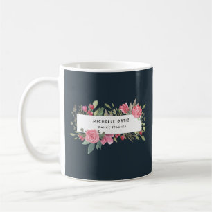 Personalised Floral Dance Teacher Coffee Mug
