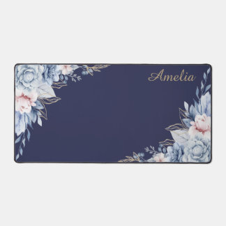 Personalised Floral desk mat
