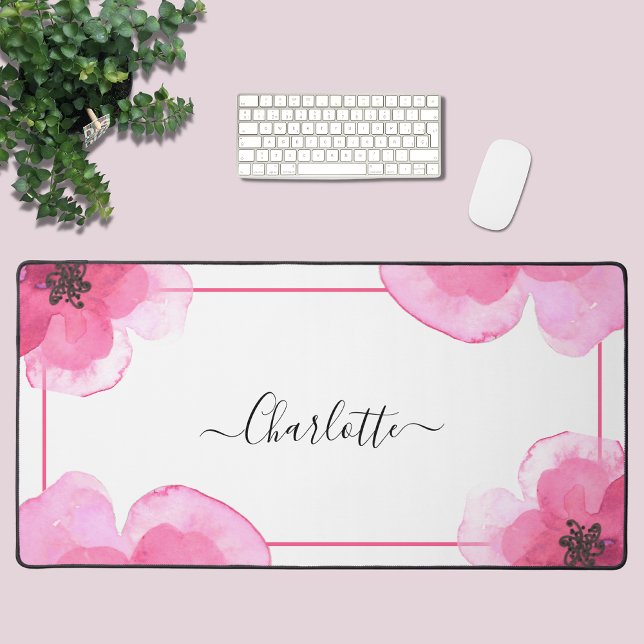 Personalised Floral Desk Mat (Creator Uploaded)