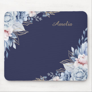 Personalised Floral desk Mouse Pad