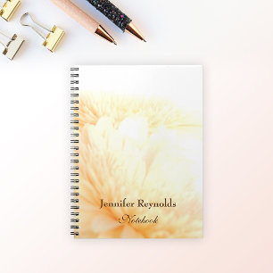 Personalised Floral & Elegant Golden Notebook