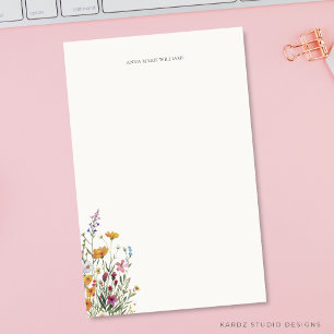Personalised Floral Elegant  Stationery