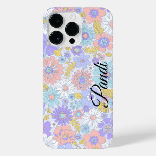 personalised floral garden iPhone 14 pro max case
