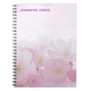 Personalised Floral Girly Cute Stylish Modern Pro Notebook