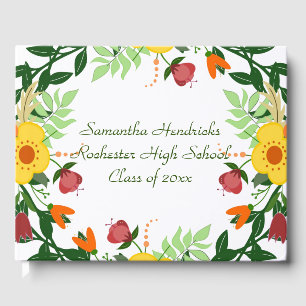 Personalised  Floral Guest Book
