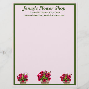 Personalised Floral Letterhead Stationery