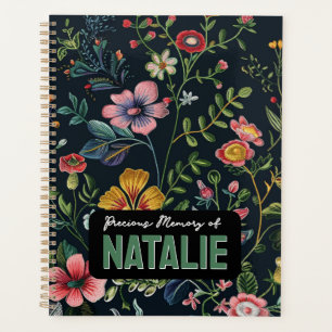 Personalised Floral Memory  Planner