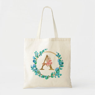 Personalised Floral Monogram, From A to Z Tote Bag