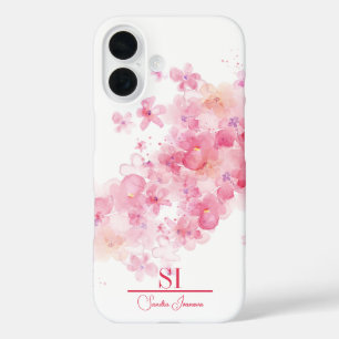 Personalised Floral Monogram iPhone Case