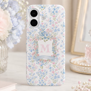 Personalised Floral Monogram Phone Case