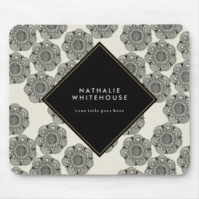 Personalised Floral Mousepad (Front)