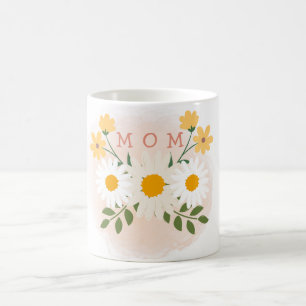 Personalised Floral Mum Mothers Day Coffee Mug