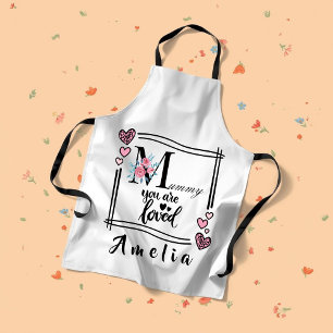 Personalised Floral Mummy Apron