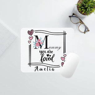 Personalised Floral Mummy Mousepad