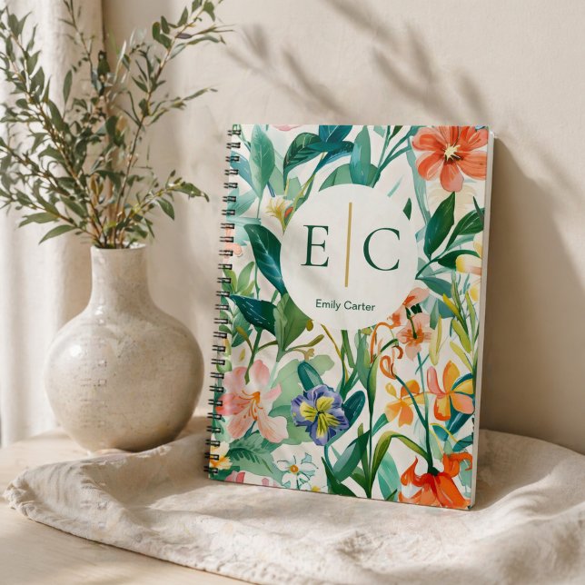 Personalised Floral Name Notebook (Creator Uploaded)
