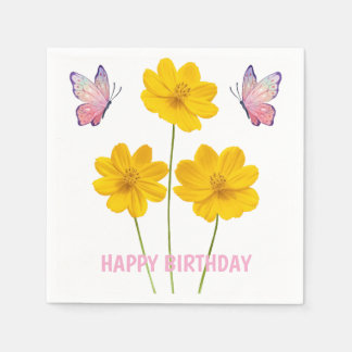 Personalised Floral Napkin