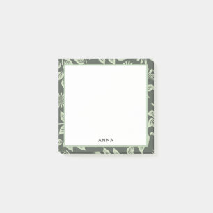 Personalised Floral Pattern Post It Notes