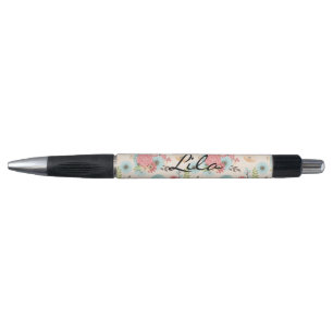 Personalised Floral Pen