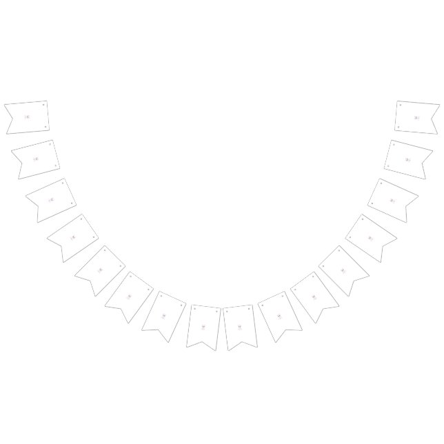 Personalised Floral Pennant Party Banner (All)