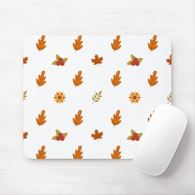 Personalised Floral Photo Modern  Mouse Pad (With Mouse)