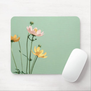 Personalised Floral Photo Modern Mouse Pad