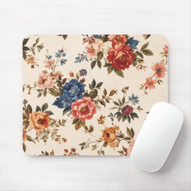 Personalised floral Photo Modern  Mouse Pad (With Mouse)