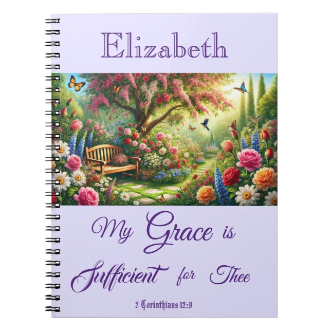 Personalised Floral Photo Notebook (Front)