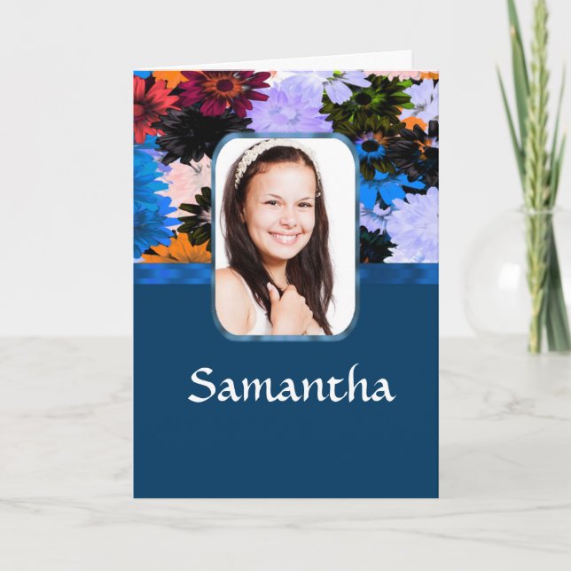 Personalised floral photo template (Front)
