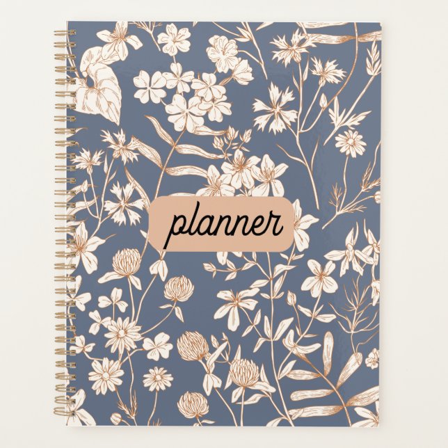 Personalised Floral Planner (Front)