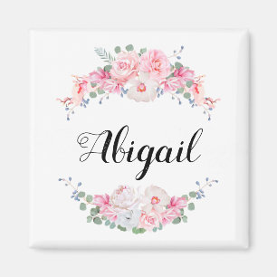 Personalised floral swags magnet