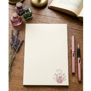Personalised Floral & Teapot Post-it Notes