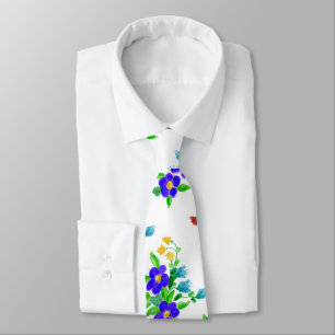Personalised Floral Tie