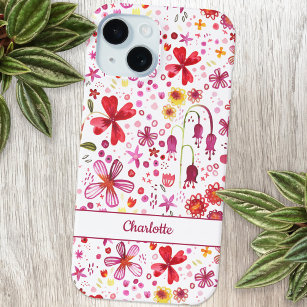 Personalised Floral Watercolor Case-Mate iPhone Case