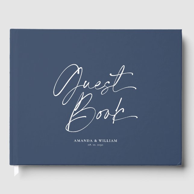 Personalised Floral Wedding Guest Book (Front)
