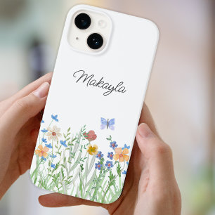 Personalised Floral Wildflower Case-Mate iPhone 14 Case
