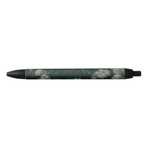Personalised flower black Ink pen for everyday use