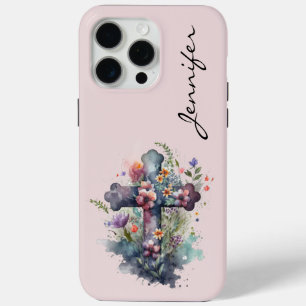 Personalised Flower Christian iPhone Case
