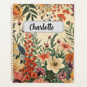Personalised Flower Cover Productivity & Goal  Planner