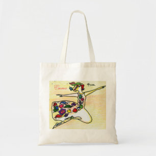 Personalised flower girl dancer tote bag