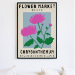 Personalised Flower Market Birth flower Art Print<br><div class="desc">This art print is in the style of a flower market poster. The flowers are Chrysanthemum which are the birth flower for November. There is space to personalise the text to change the location to somewhere special to you and the subtitle to someone’s name or birth date. This would be...</div>