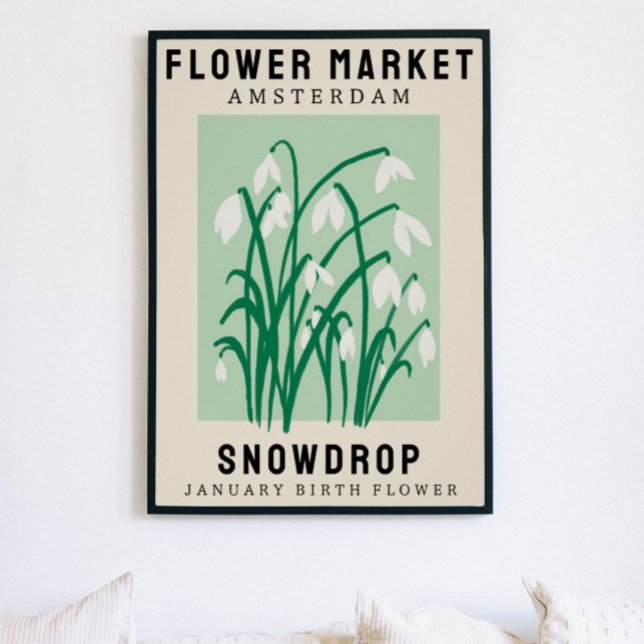 Personalised Flower Market Birth flower Art Print (Creator Uploaded)