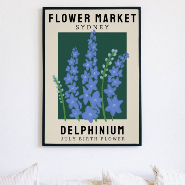 Personalised Flower Market Birth flower Art Print (Creator Uploaded)