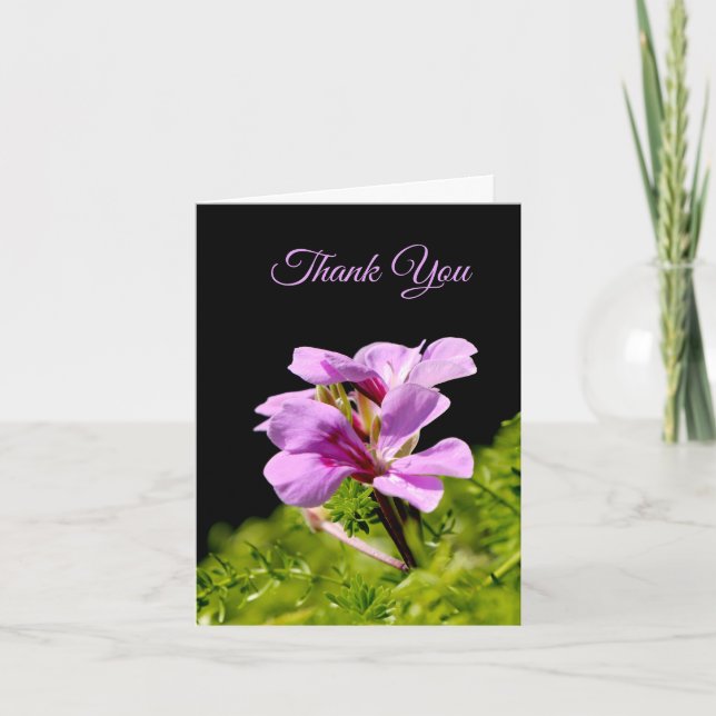 Personalised Flower Thank You Card (Front)