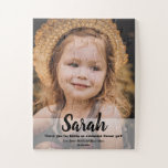 Personalised, Flowergirl photo Wedding Thank you, Jigsaw Puzzle<br><div class="desc">When my brother and his wife got married they requested my 2 year old daughter to be one of their flower girls. It was such a wonderful surprise to have a special gift waiting for her during the reception at our table. Within the loot bag was a puzzle with her...</div>